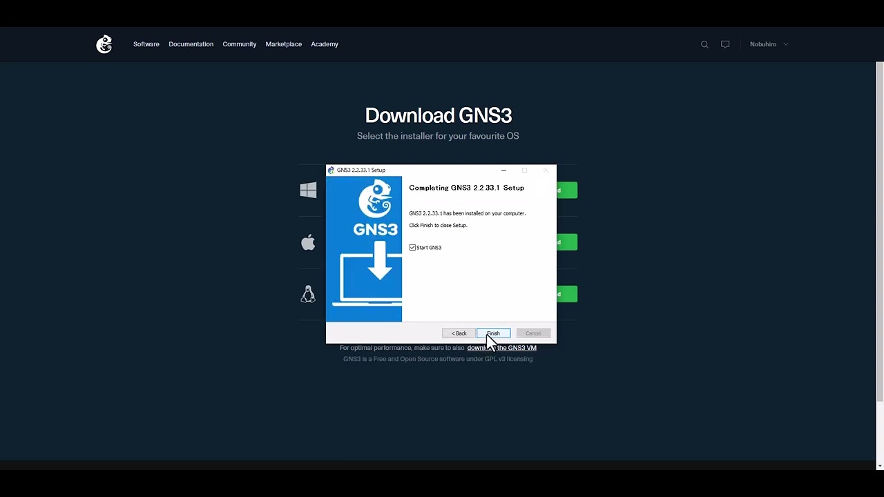 'Video thumbnail for GNS3のアップグレード方法  [How to Upgrade GNS3 version]'