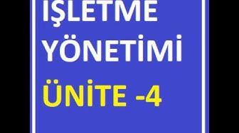 'Video thumbnail for İşletme Yönetimi Ünite 4 Soruları'