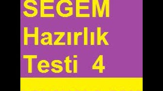 'Video thumbnail for SEGEM Hazırlık Testi 4 Sigorta Teknik Personel Yeterlilik Sınavı'