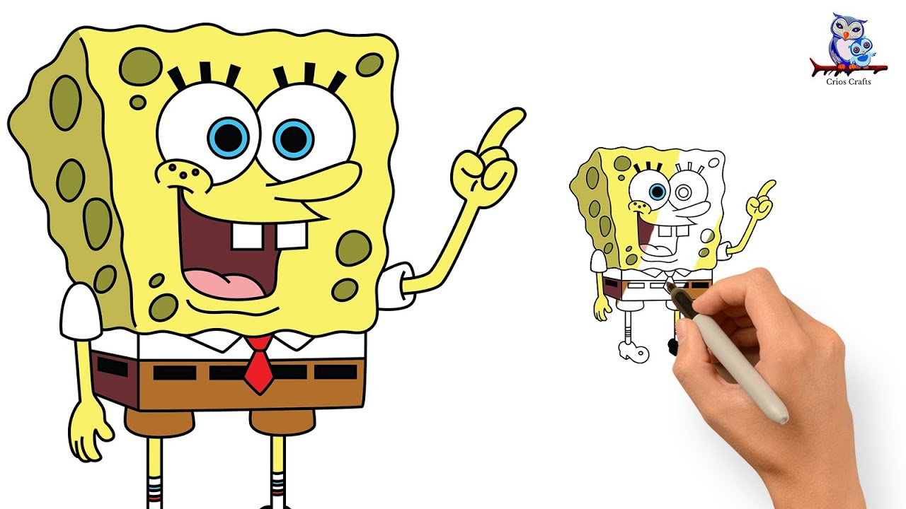 How to Draw Patrick Star from Spongebob Squarepants - Really Easy Drawing  Tutorial