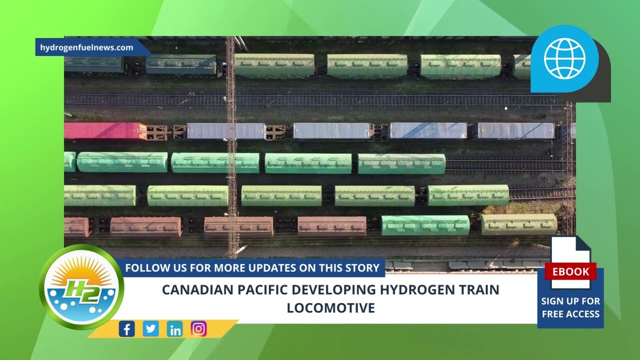 Video thumbnail for French Version - Canadian Pacific developing hydrogen train locomotive