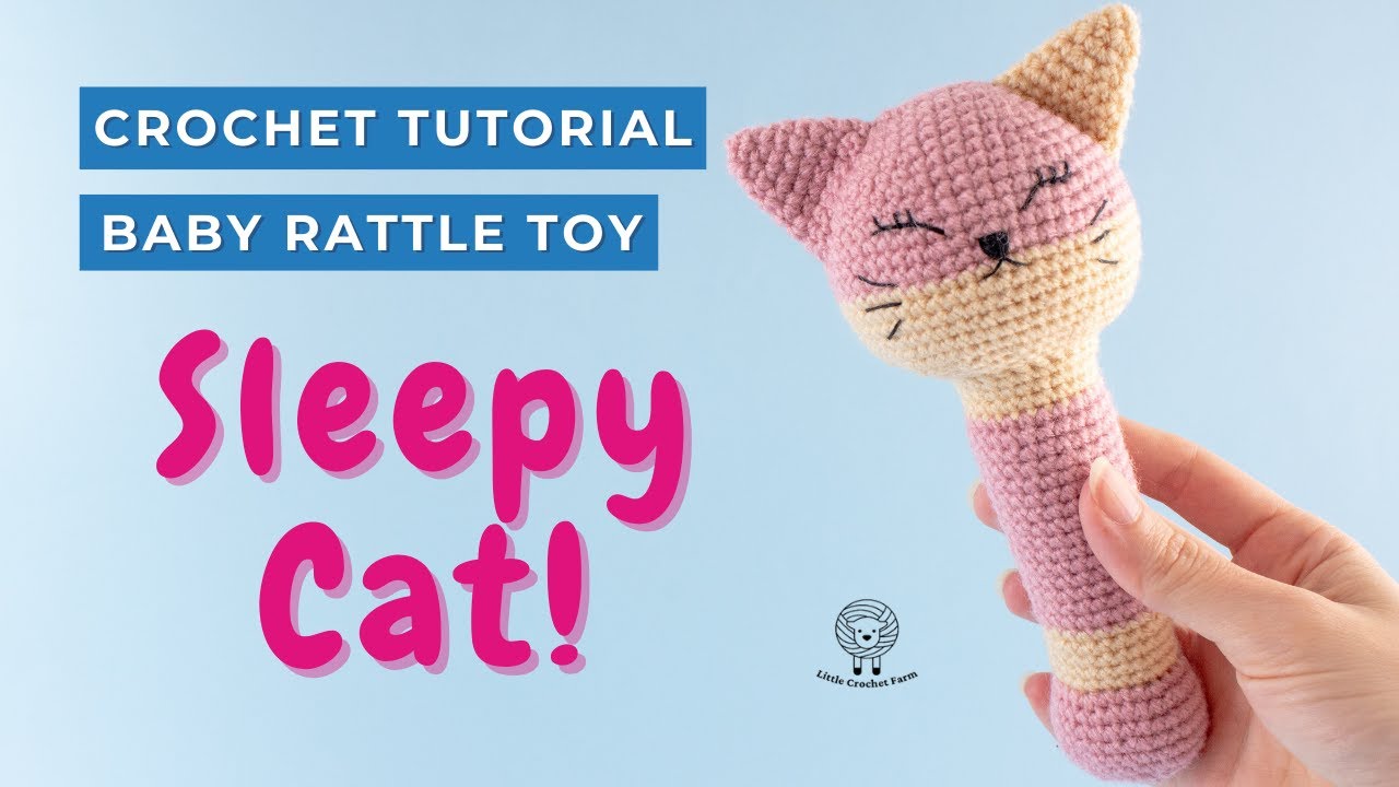 Video thumbnail for Crochet toys for babies tutorial. Amigurumi cat for beginners