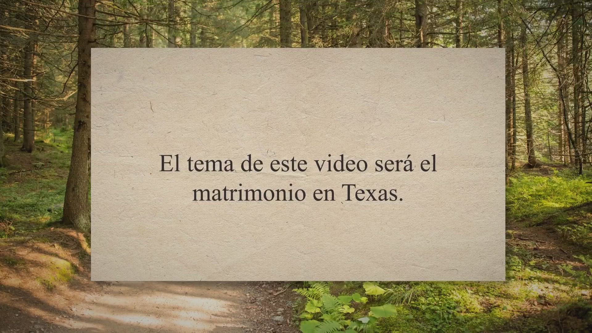 Video thumbnail for El matrimonio  en Texas, video