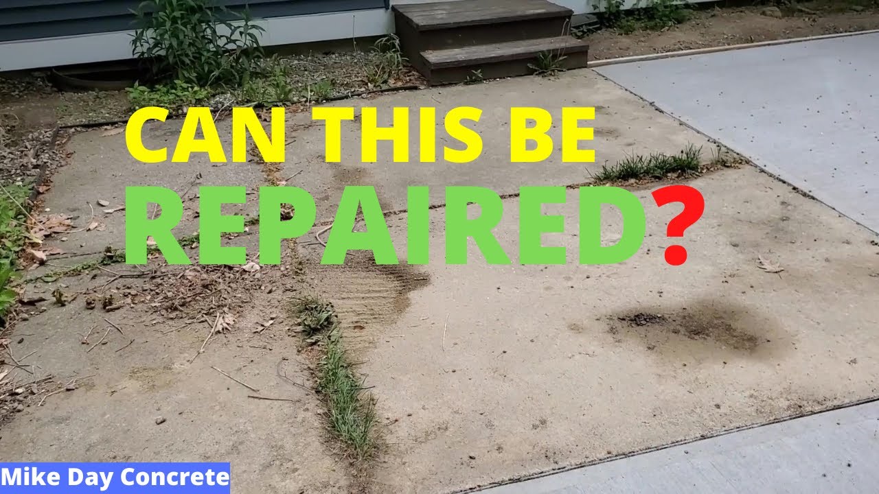 'Video thumbnail for How To Repair and Resurface Old Concrete Patios (Fixing Ugly Concrete)'