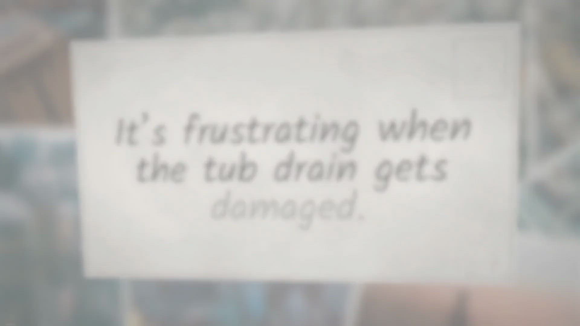 'Video thumbnail for How To Remove a Tub Drain with Broken Crosshairs'