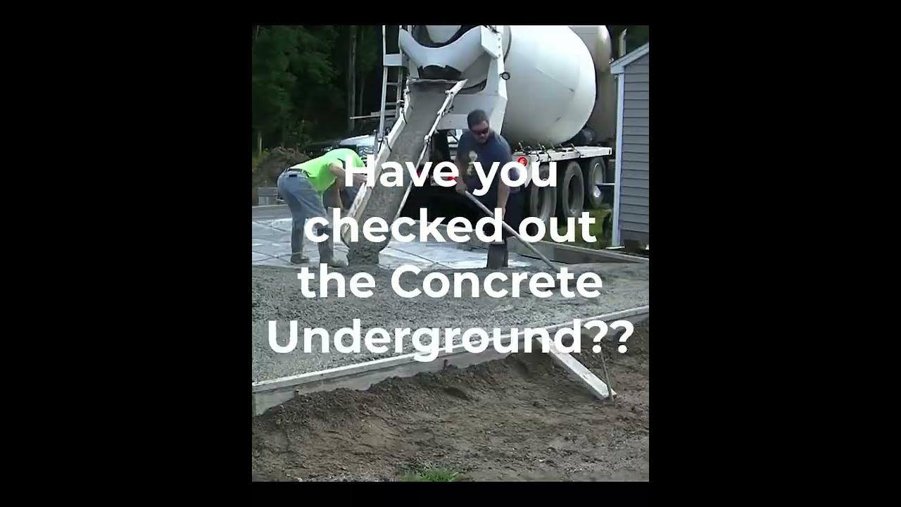 'Video thumbnail for DIY POUR CONCRETE!! #shorts'