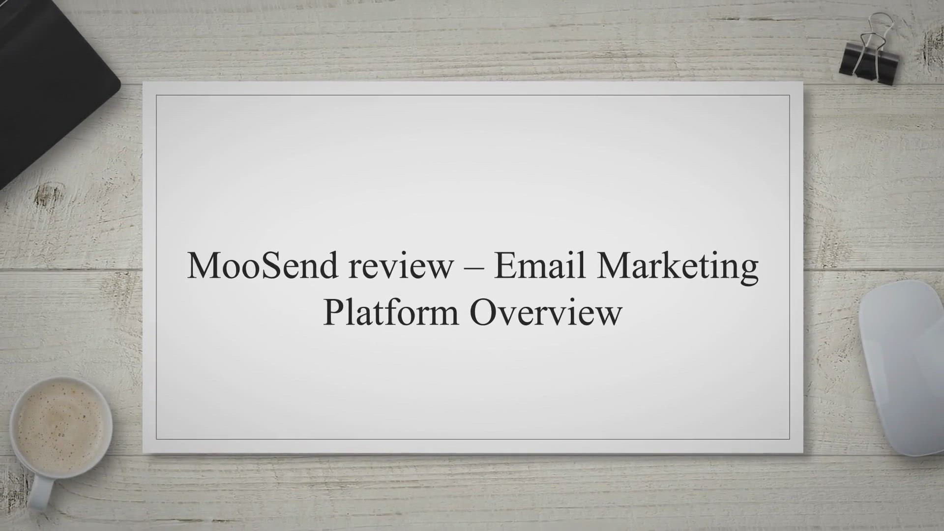 'Video thumbnail for MooSend review – Email Marketing Platform Overview'
