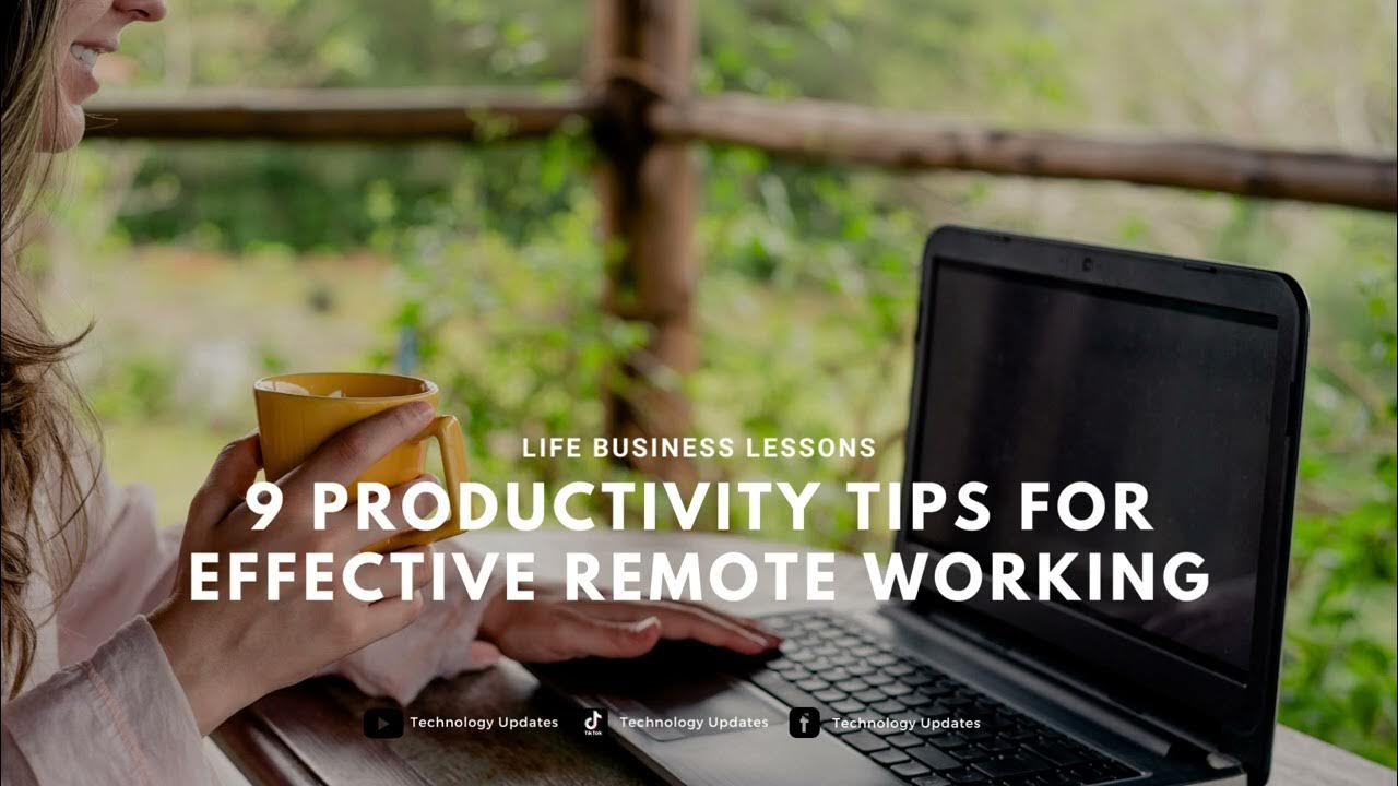 'Video thumbnail for 9 Productivity Tips for Effective Remote Work'