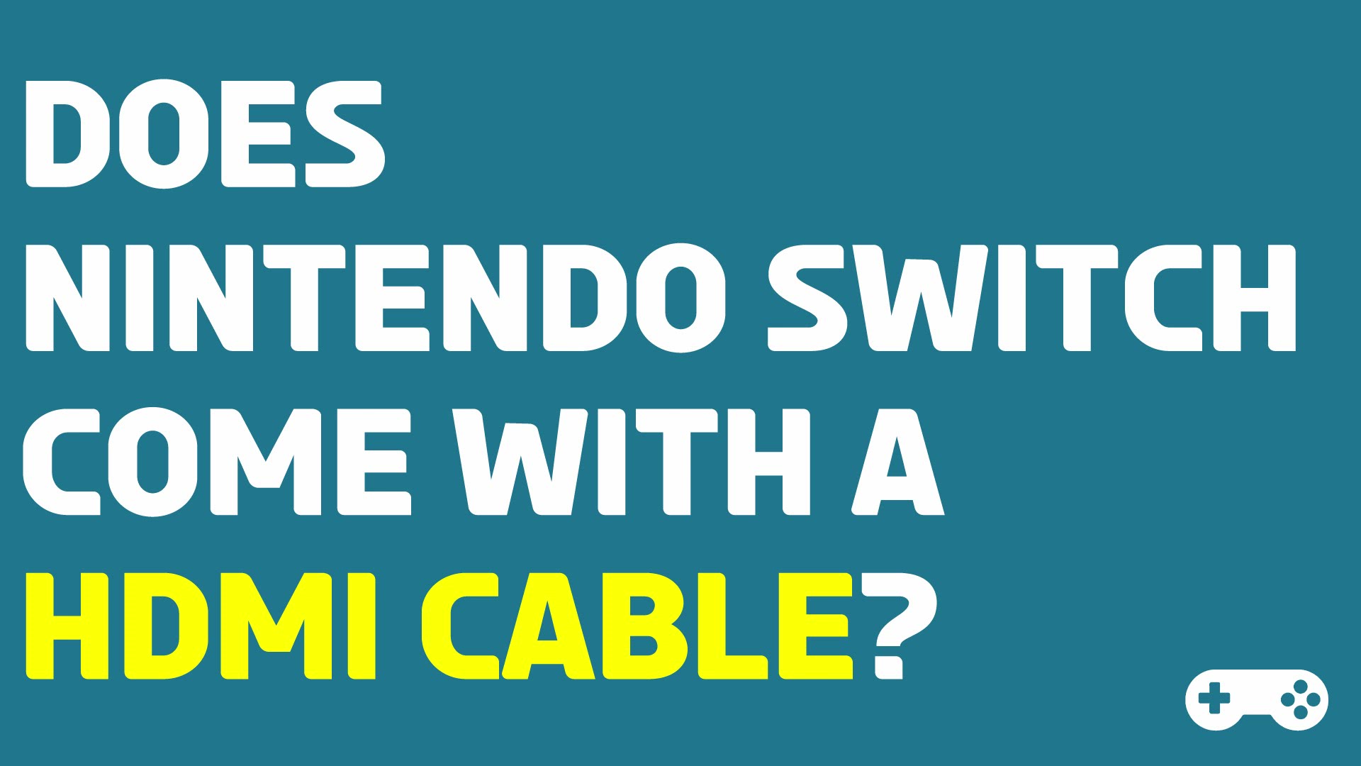 'Video thumbnail for Does Nintendo Switch Come With A HDMI Cable'