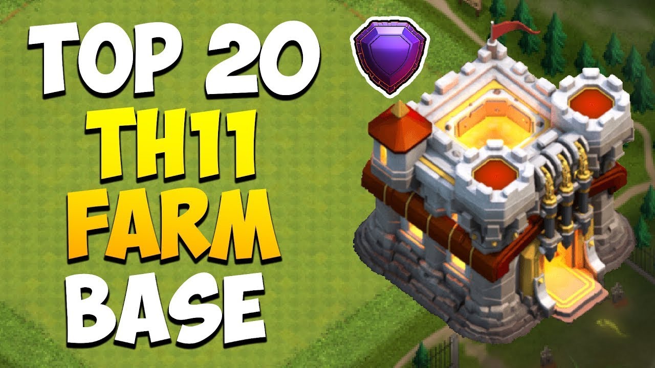 'Video thumbnail for Top 20 Th11 Farming Base 2022 with Link || New Farming Base Link TH 11 2022'