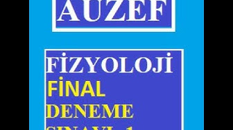 'Video thumbnail for Fizyoloji Final Deneme  Sınavı -1'