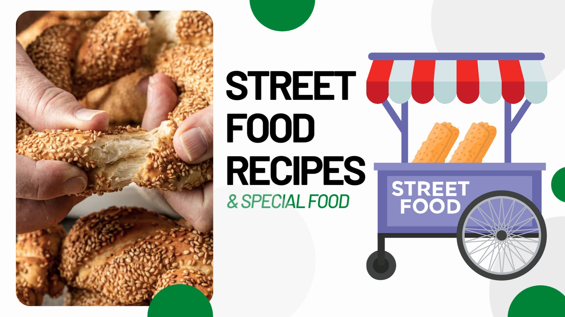 'Video thumbnail for Street Food Recipes - Turkish Sesame Bread Rings'