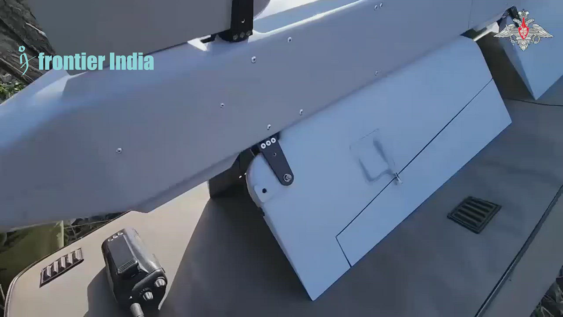 'Video thumbnail for Russian Lancet-3 Drone destroying a US made M777 howitzer '