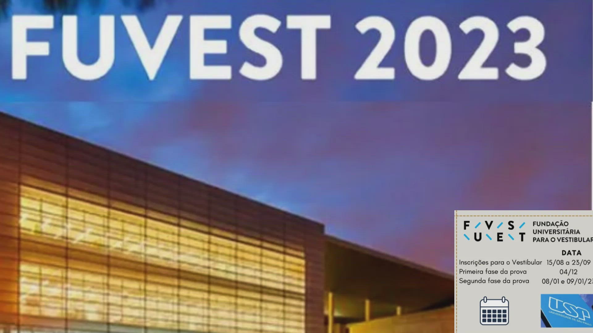'Video thumbnail for Fuvest Result 2023'