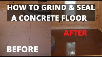 'Video thumbnail for How To Epoxy Seal A Concrete Floor (Colored Concrete)'