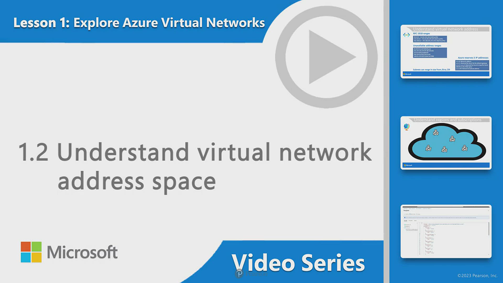 'Video thumbnail for Exam AZ-700: Understand virtual network address space'