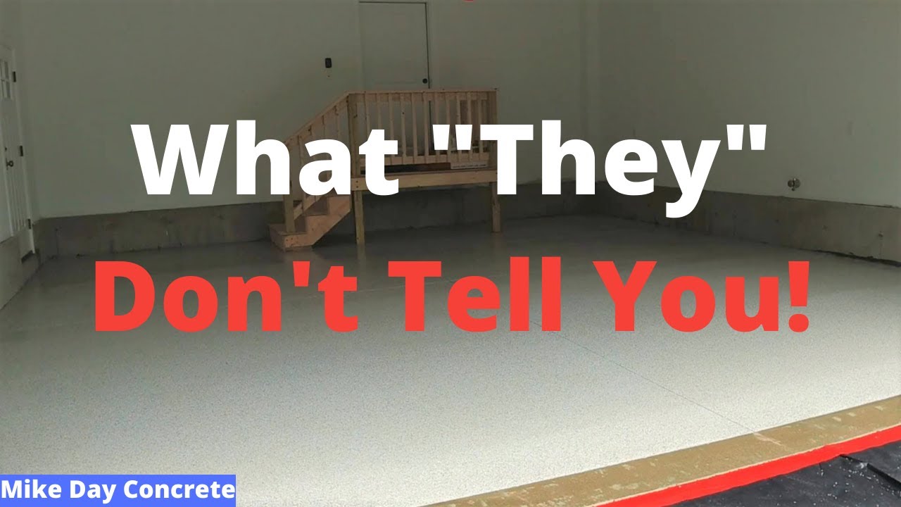 'Video thumbnail for DIY Epoxy Flake Garage Floor Coatings (What Most People Don't Tell You)'