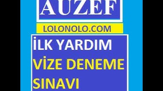 'Video thumbnail for İlk Yardım Vize Soruları'