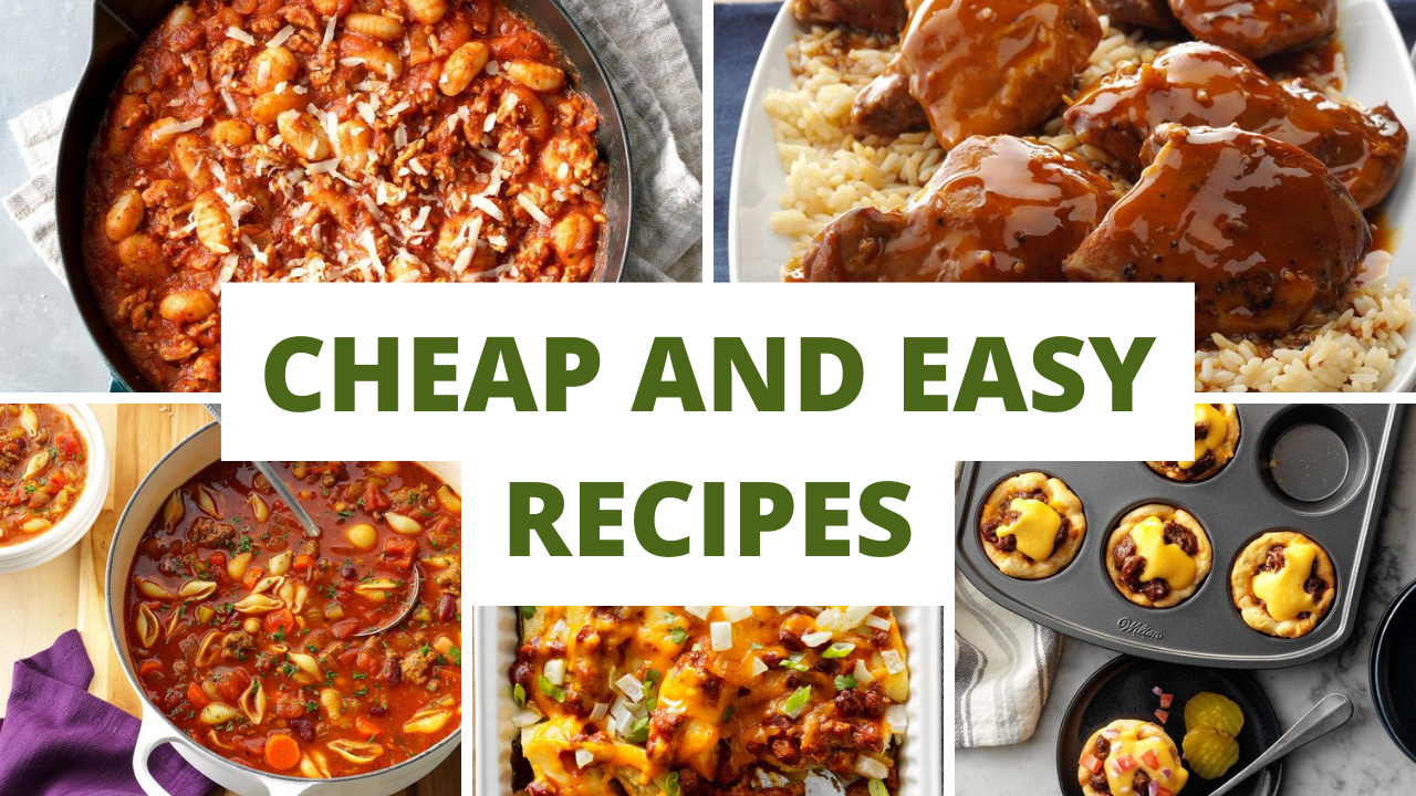 Video thumbnail for cheap and easy recipes