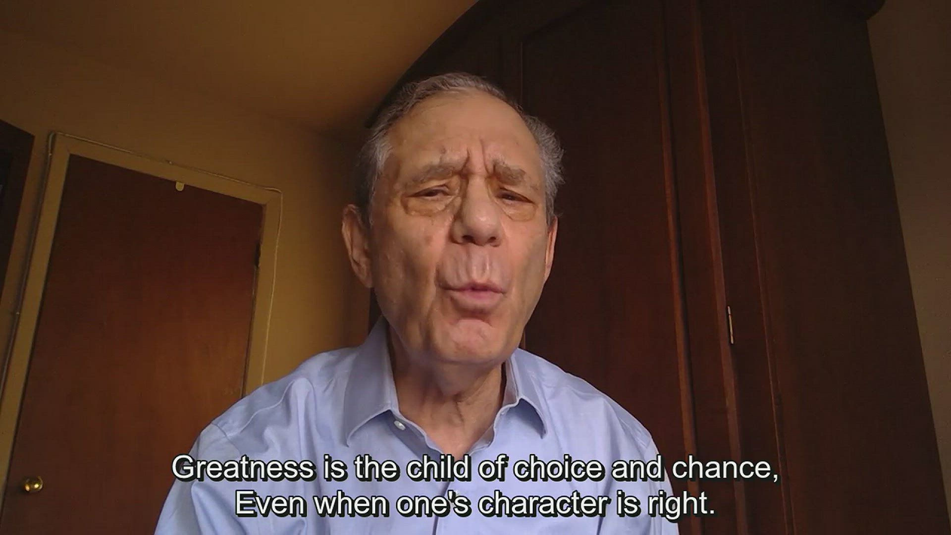 Video thumbnail for Greatness Is the Child of Choice and Chance