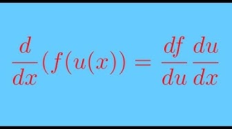 'Video thumbnail for Use the chain rule in differentiation - derivative of a function - part 5'