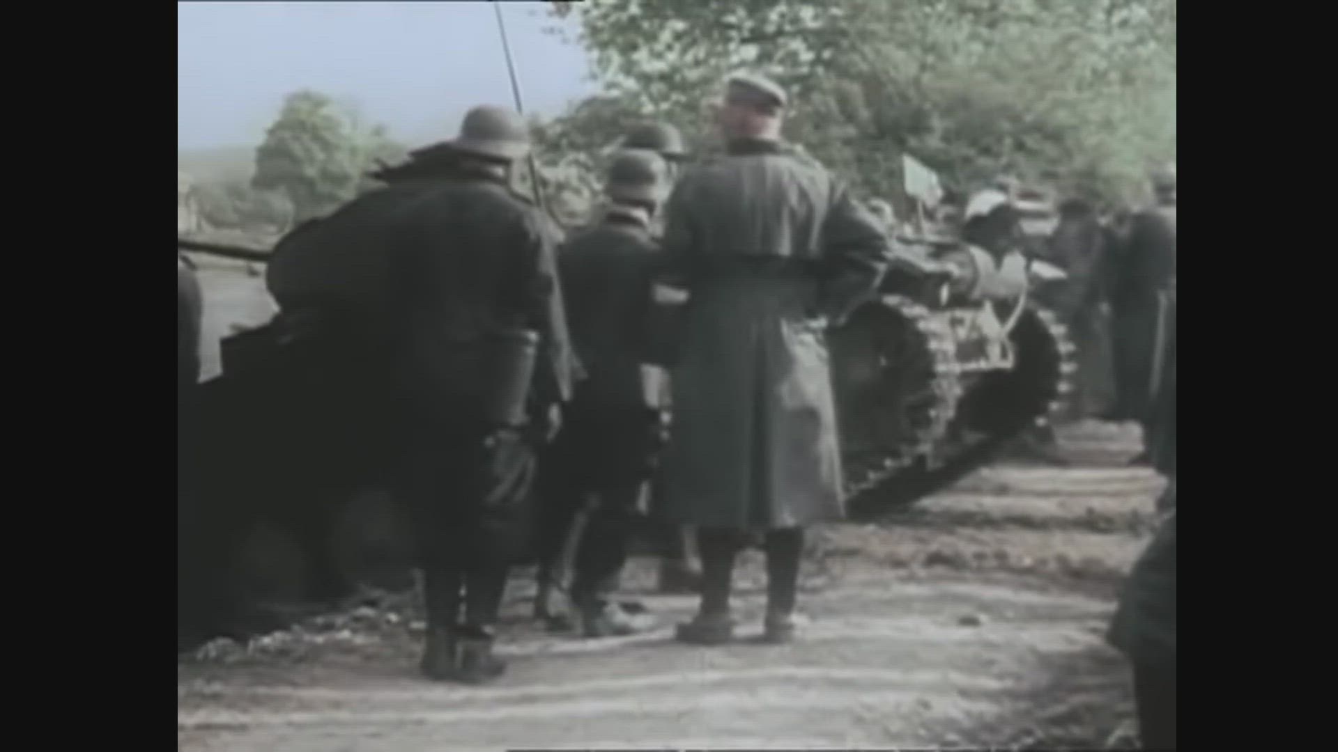 'Video thumbnail for German Troops Cross The Meuse 1940'