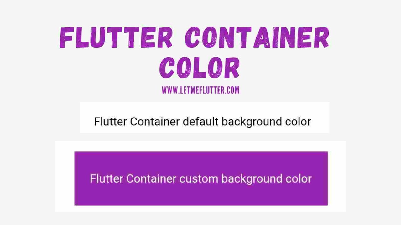 'Video thumbnail for How To Change Flutter Container Background Color-Flutter Guide 2022'