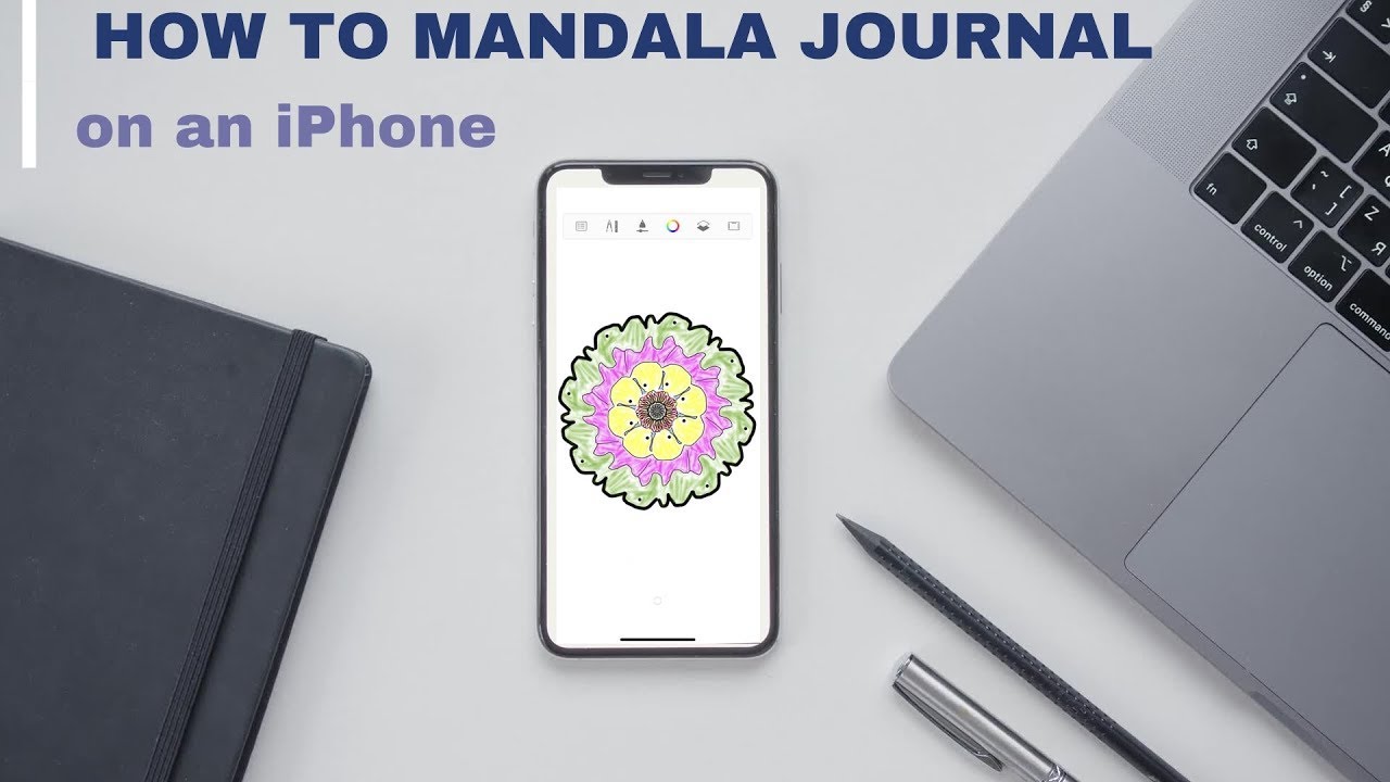 'Video thumbnail for iPhone Mandala Art | Healing Journal | Inner Peace, Mental Health, Art Therapy, Calm, Zen, Balance'
