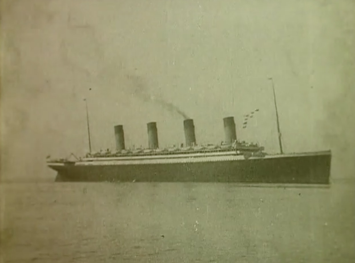 RMS Olympic and lightship Nantucket | History in Color