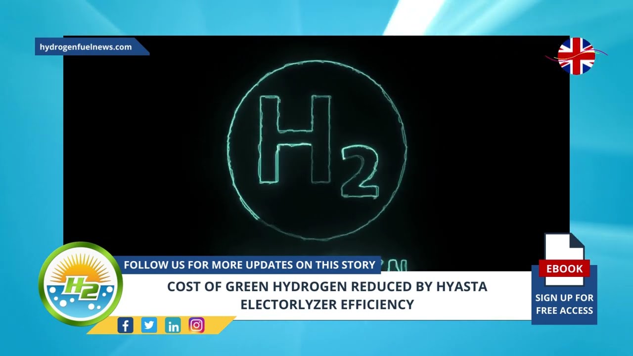 Playlist thumbnail for Cost of green hydrogen reduced by Hyasta electrolyzer efficiency