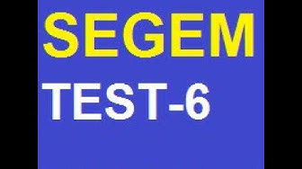 'Video thumbnail for Segem Test 6 Segem Çıkmış Sorular'