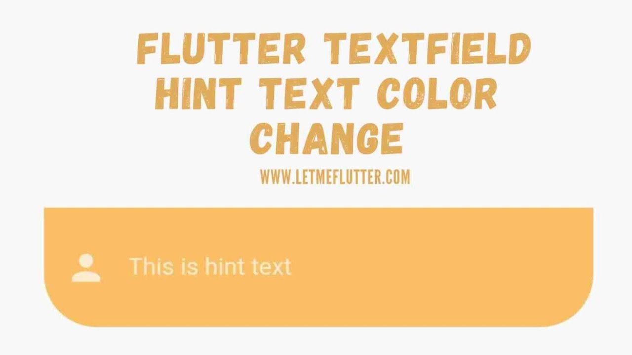'Video thumbnail for Flutter Textfield Hint Text Color | Flutter Tutorial | Flutter For beginners'