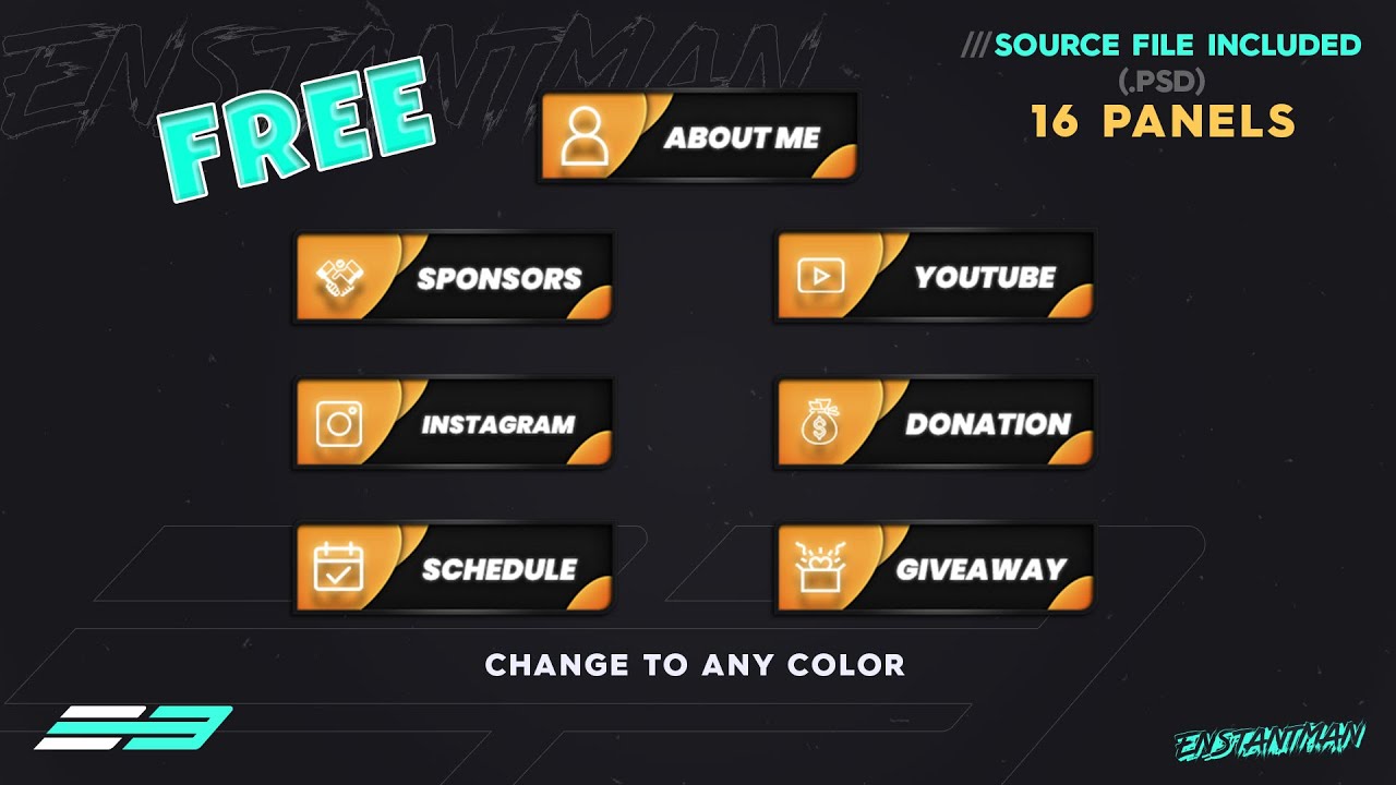 'Video thumbnail for FREE! Twitch Panels Pack | Roundy Sleeky A Clean & Modern Twitch Panels Template 2020 | Twitch'