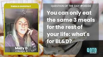 Video thumbnail for Molly D would eat everything bagels, orange chicken, and lobster for her BL&D. Exquisite taste!