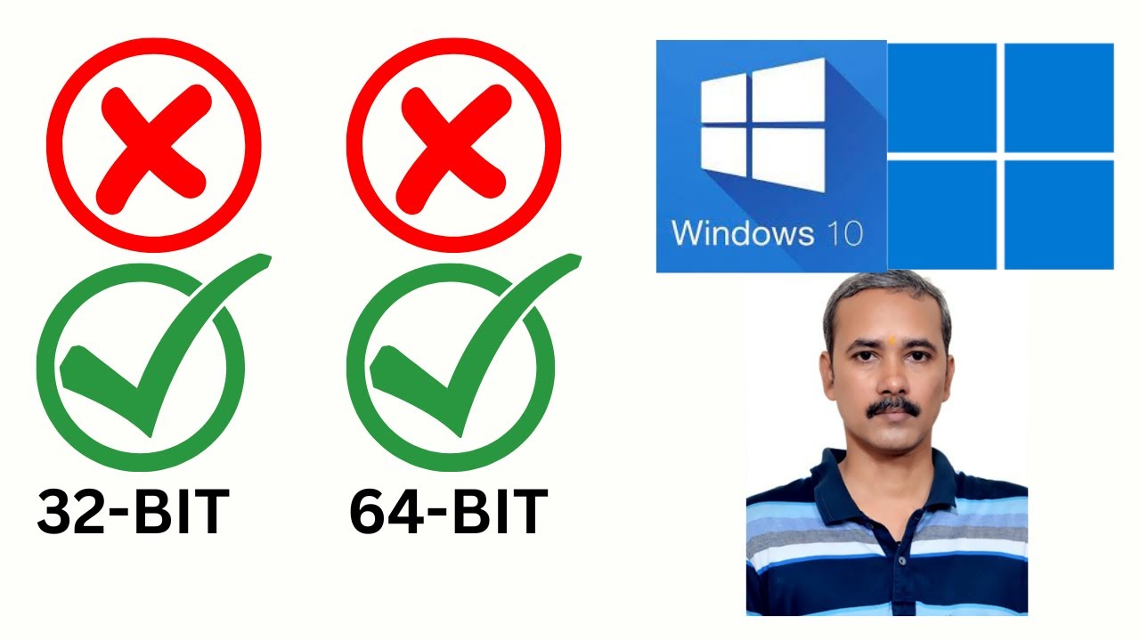 'Video thumbnail for How to Check if Your Windows 10 or 11 Runs 32-bit or 64-bit?'