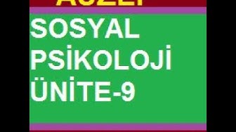 'Video thumbnail for Sosyal Psikoloji Ünite 9 Final Soruları – Öğrenme Yönetim Sistemi-LOLONOLO'