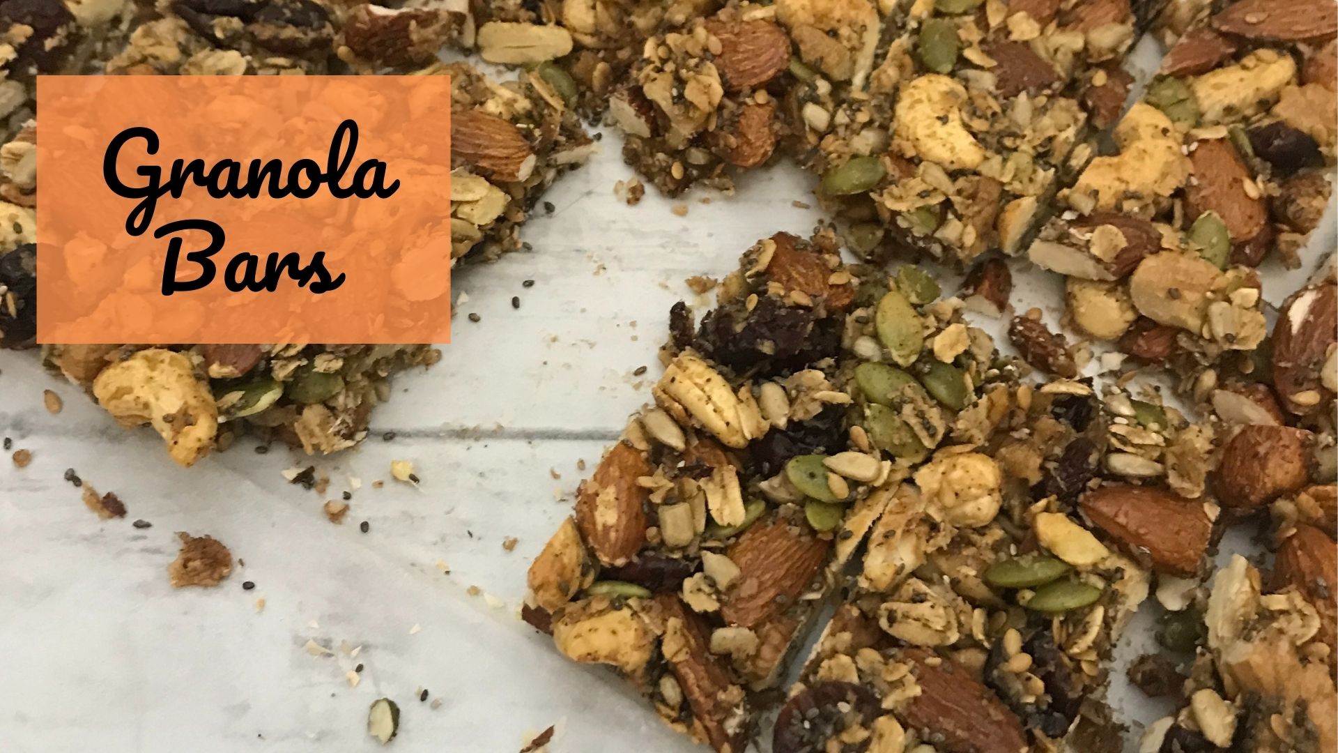 Video thumbnail for Homemade Granola Bars Recipe