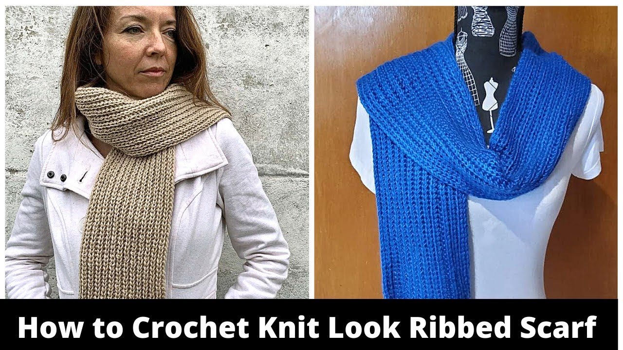 Crochet Knit Look Neck Warmer, Free Pattern