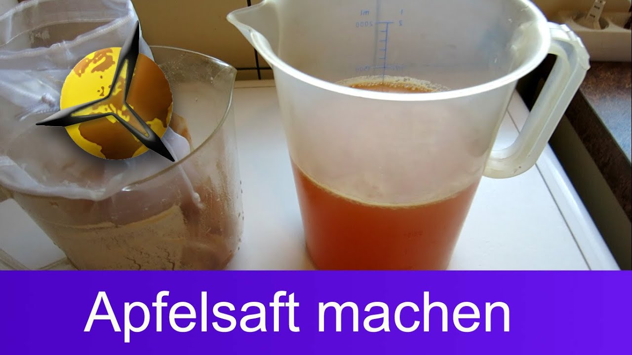 'Video thumbnail for Apfelsaft naturtrüb selber machen / herstellen'