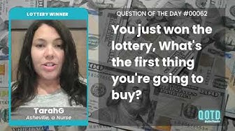 Video thumbnail for Tarah's first lottery buy? An accountant!