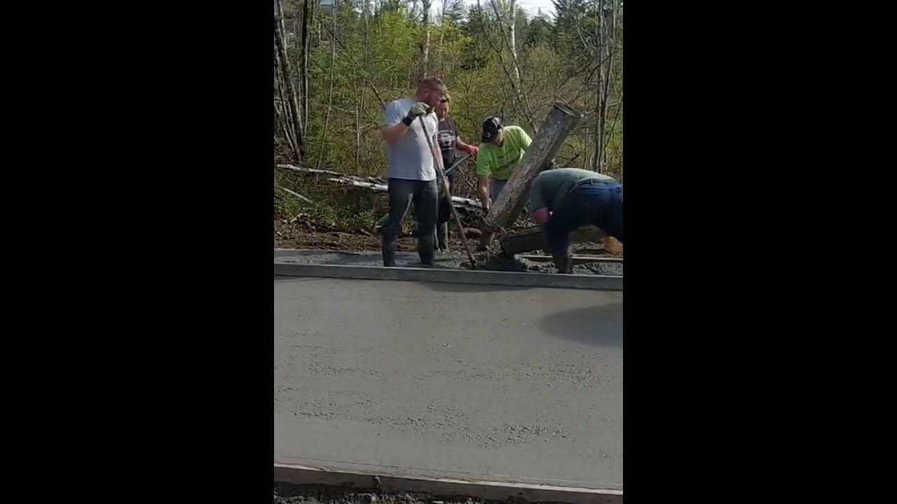 'Video thumbnail for DIY Concrete Slab Pour (Good Beginner Slab) #Shorts'