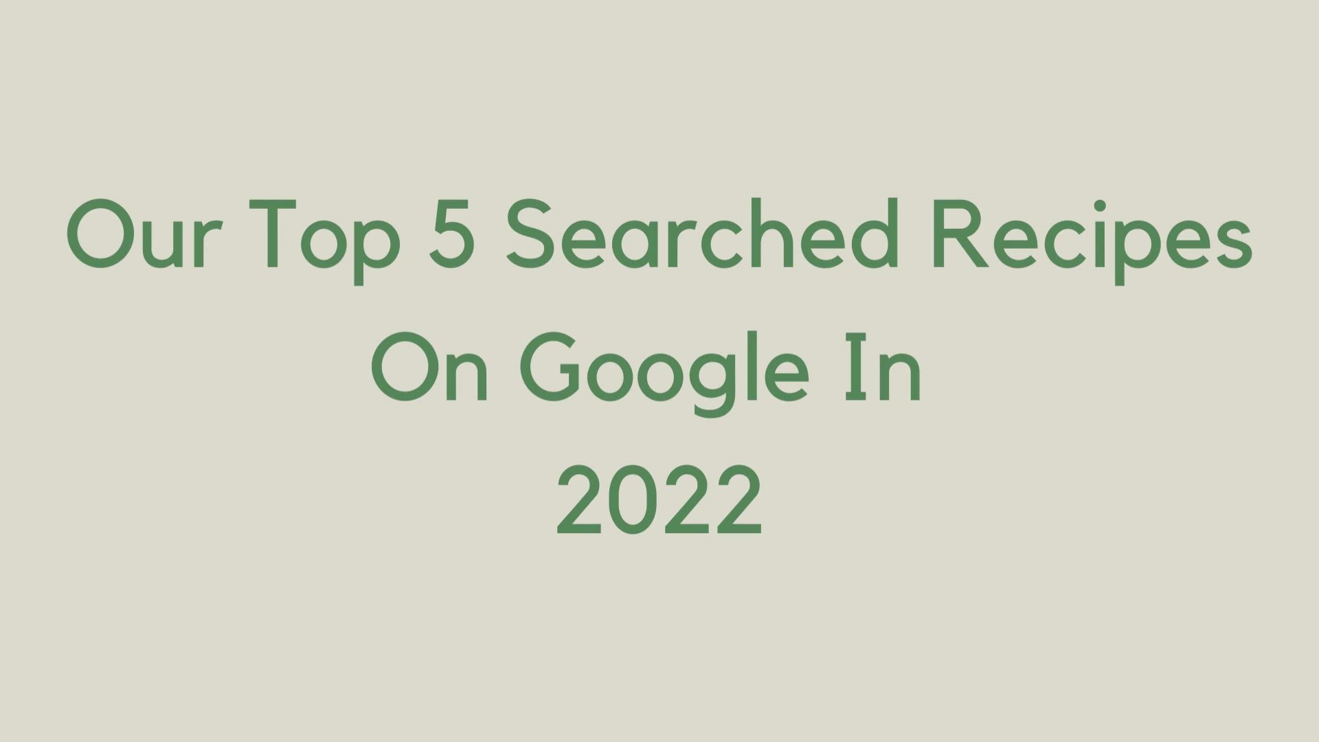 Video thumbnail for Whatsmoking's 2022 Most Searched Recipes