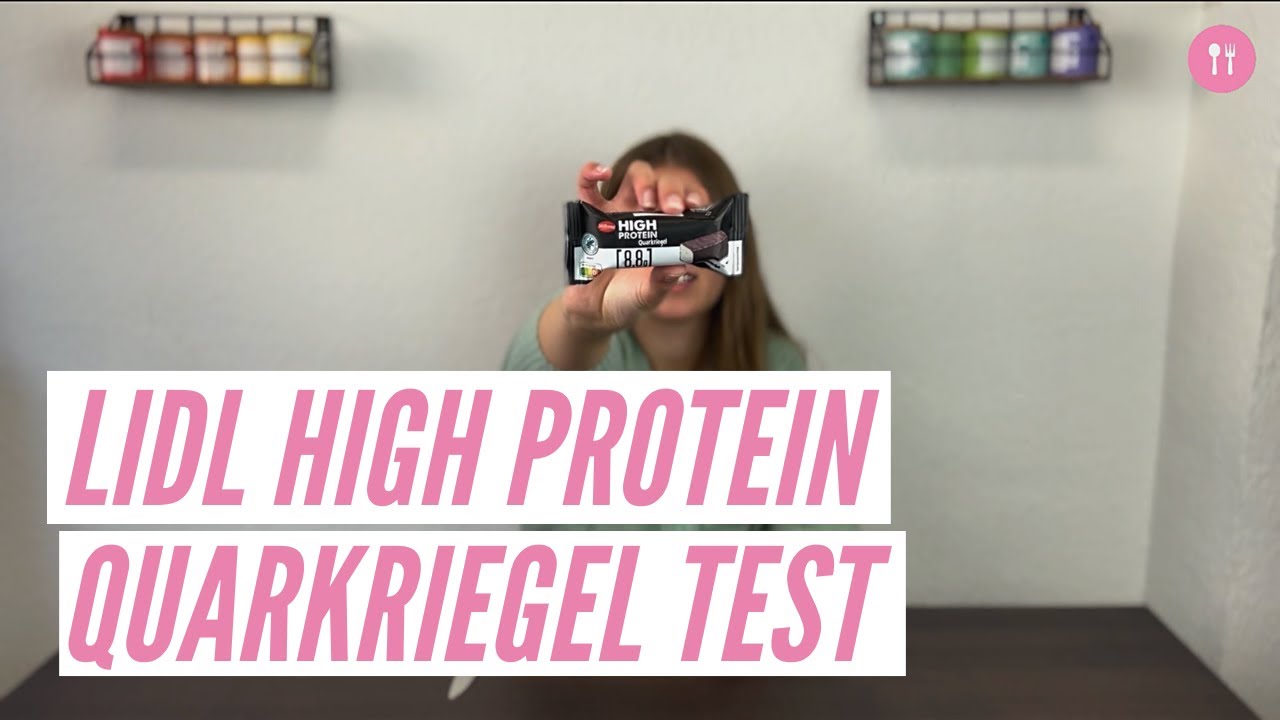 Video thumbnail for LIDL High Protein Quarkriegel - Milbona Proteinriegel Test