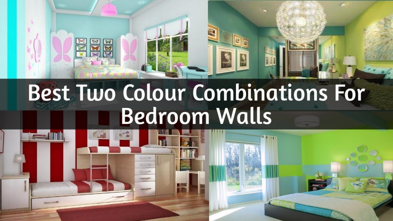 'Video thumbnail for Best Two Colour Combinations for Bedroom Walls'