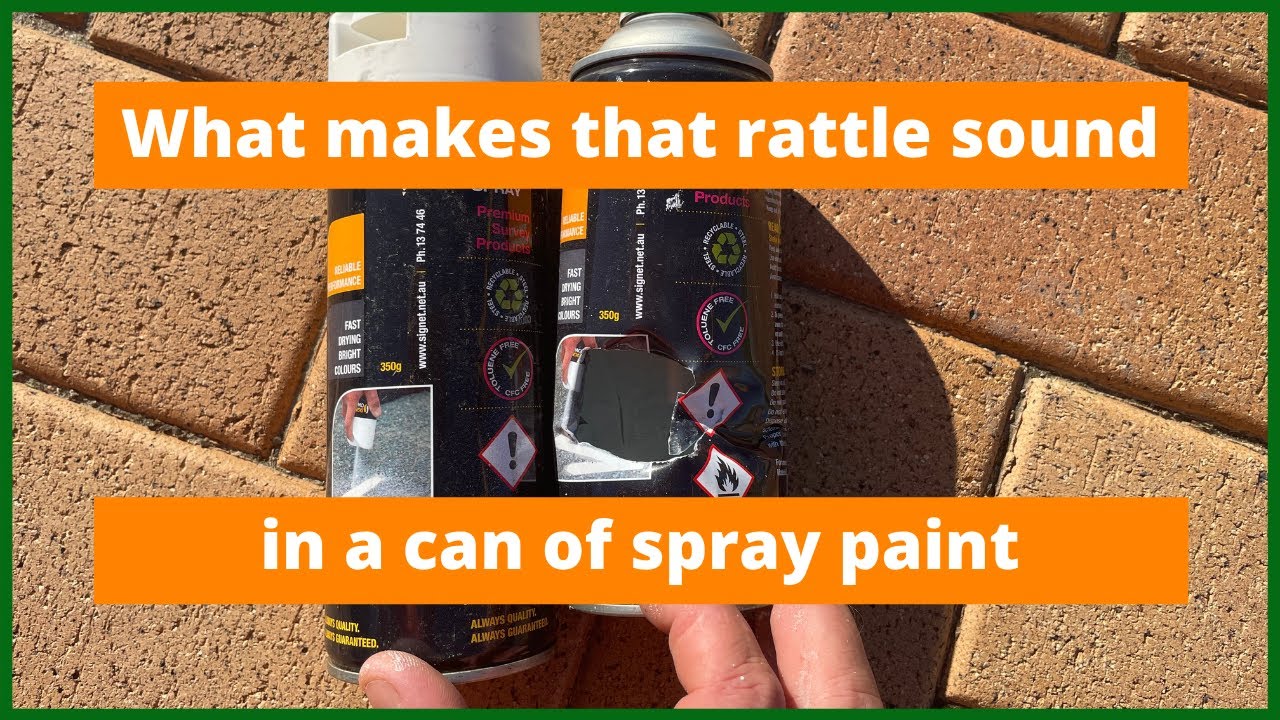 Video thumbnail for I find out what makes the rattle sound inside a can of spray paint