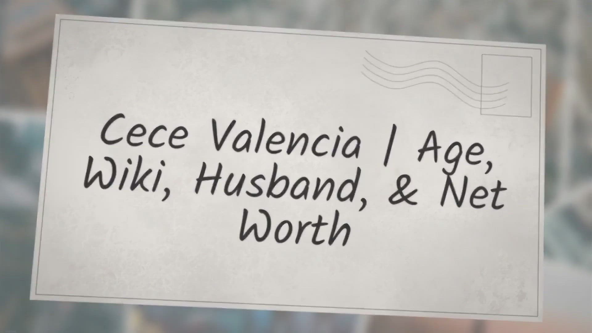 Video thumbnail for Cece Valencia | Age, Wiki, Husband, & Net Worth