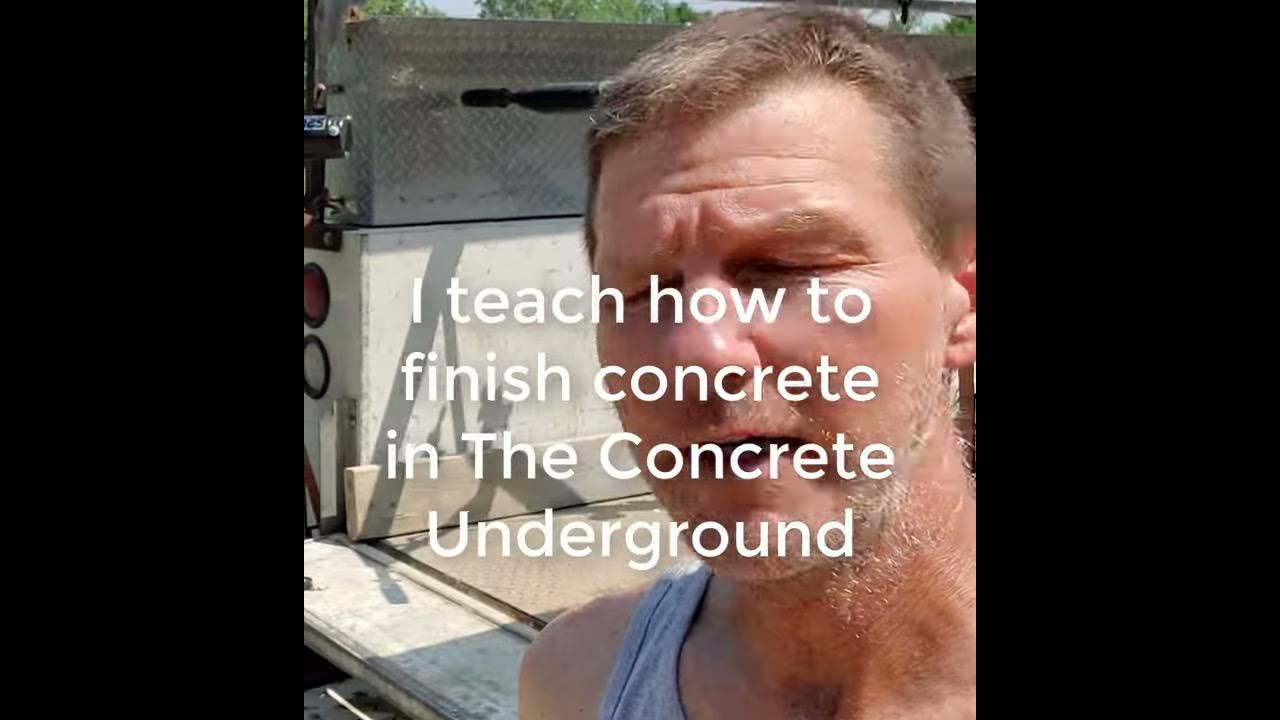 'Video thumbnail for Learn How To Finish Concrete #Shorts'