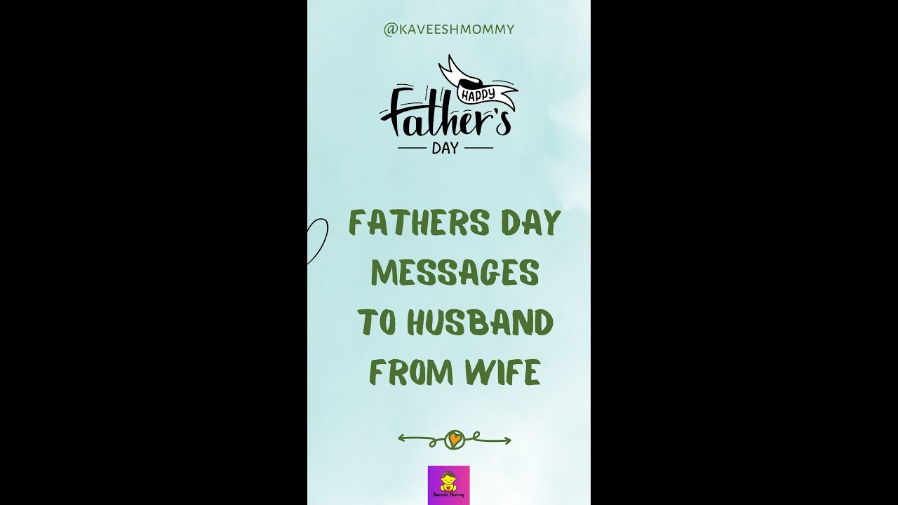 Video thumbnail for Fathers Day Messages To Husband From Wife #shorts #fathers #wifeandhusband #fathersdaycard