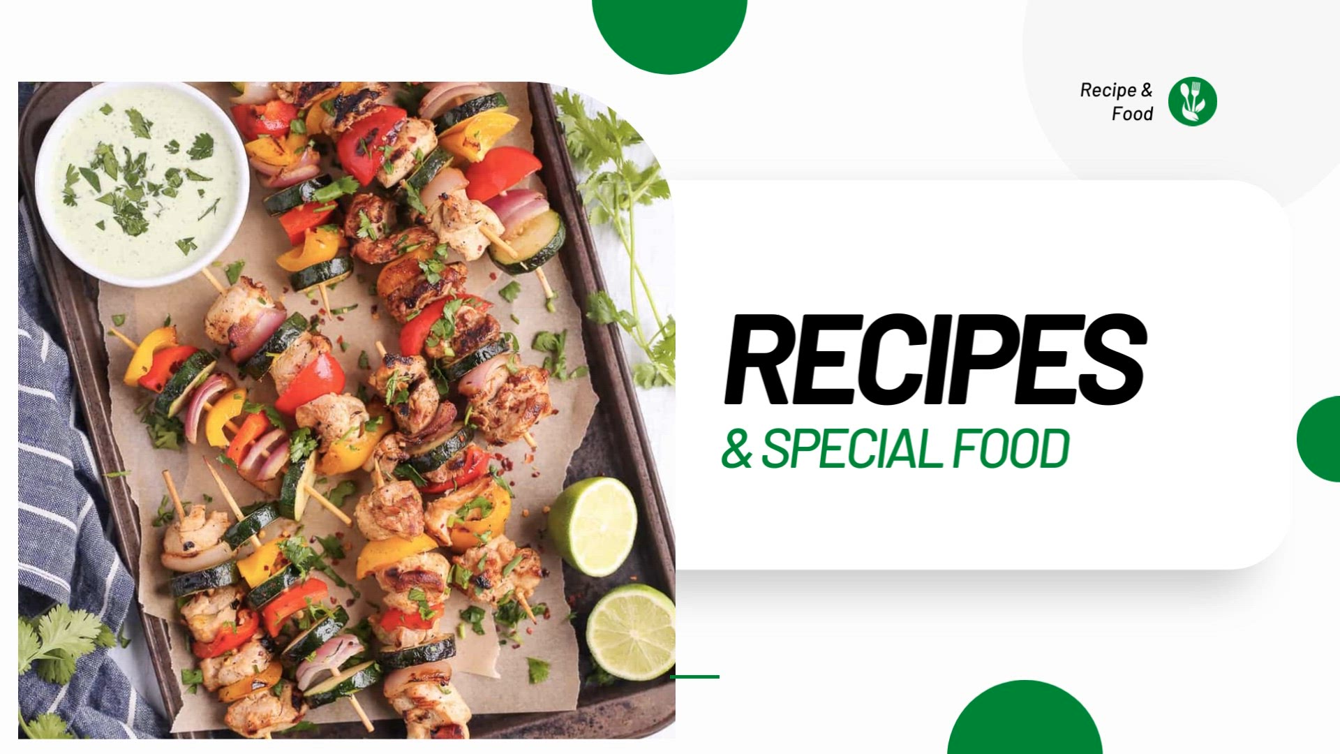 'Video thumbnail for Healthy Recipe - Grilled chicken and vegetable kebabs with yogurt sauce'