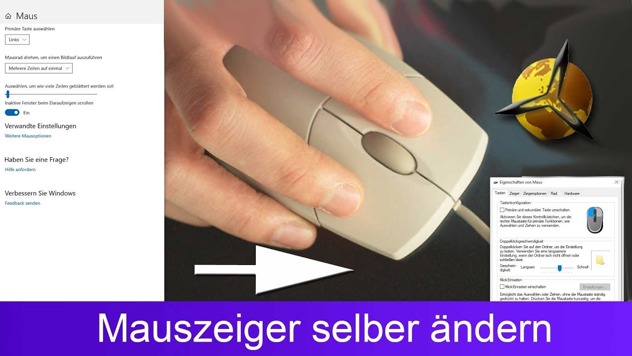 'Video thumbnail for Mauszeiger ändern / selber einstellen - Windows 10'